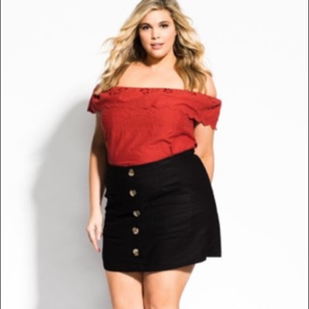 City Chic Linen Skort - Picture 7 of 7